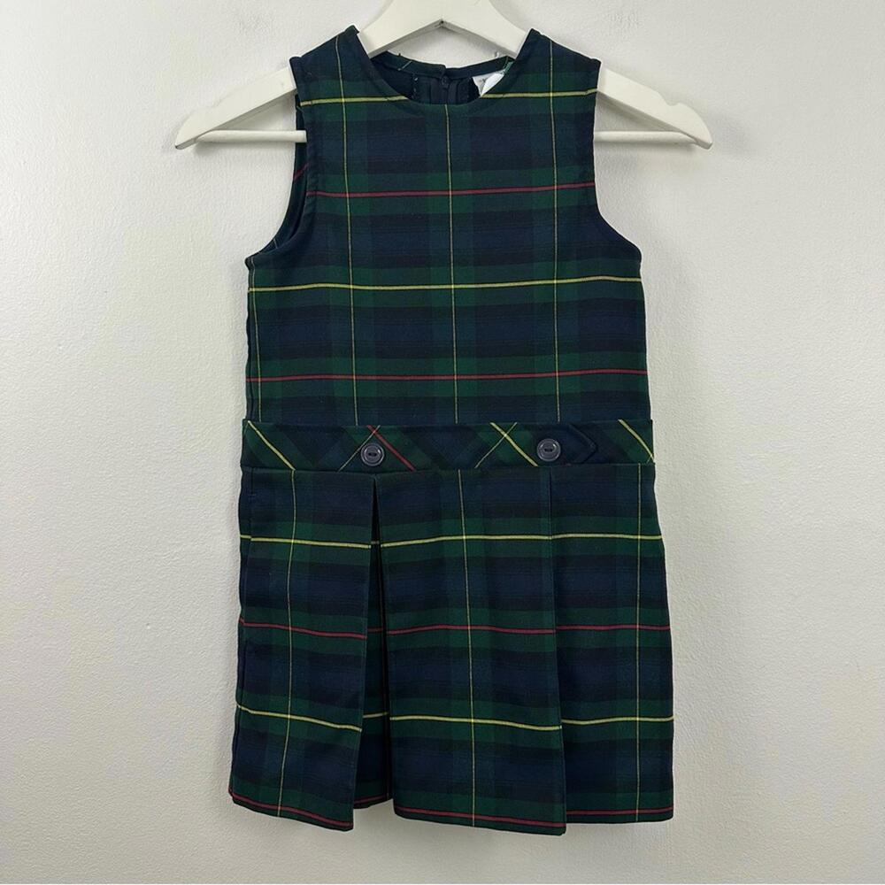 Flynn O’Hara Uniforms Girls Plaid Sleeveless Dress Size 5